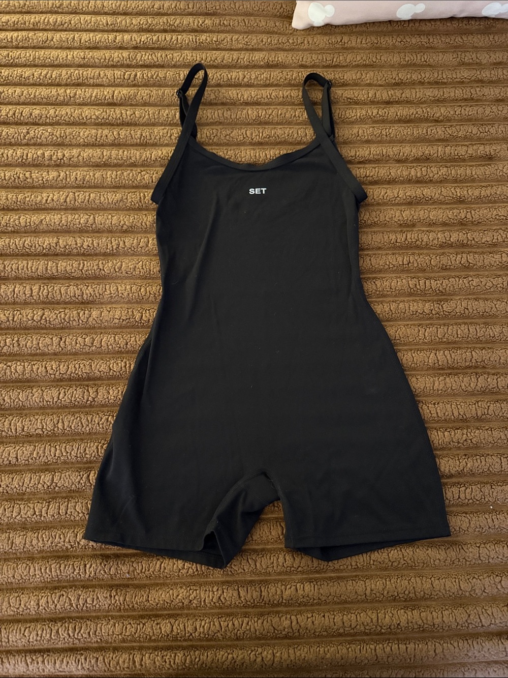 SET Active Black Sleeveless Romper Jumpsuit